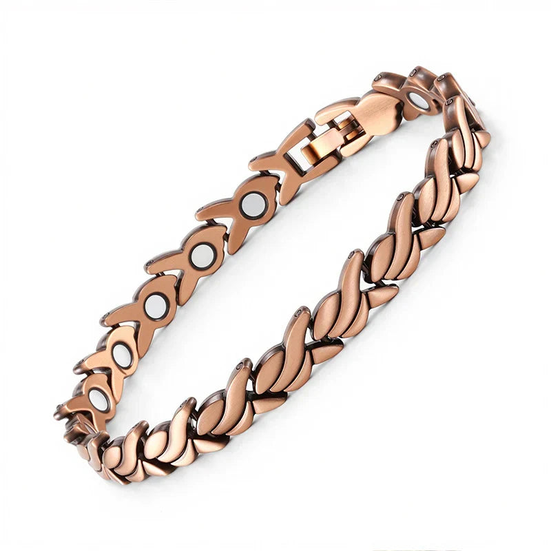 Bracciale magnetico in rame: allevia la fatica e stimola la circolazione sanguigna.
