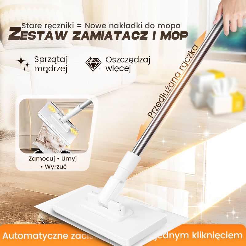 Oferta specjalna ograniczona czasowo🏠Mop z czterema ściereżkami wielokrotnego użytku