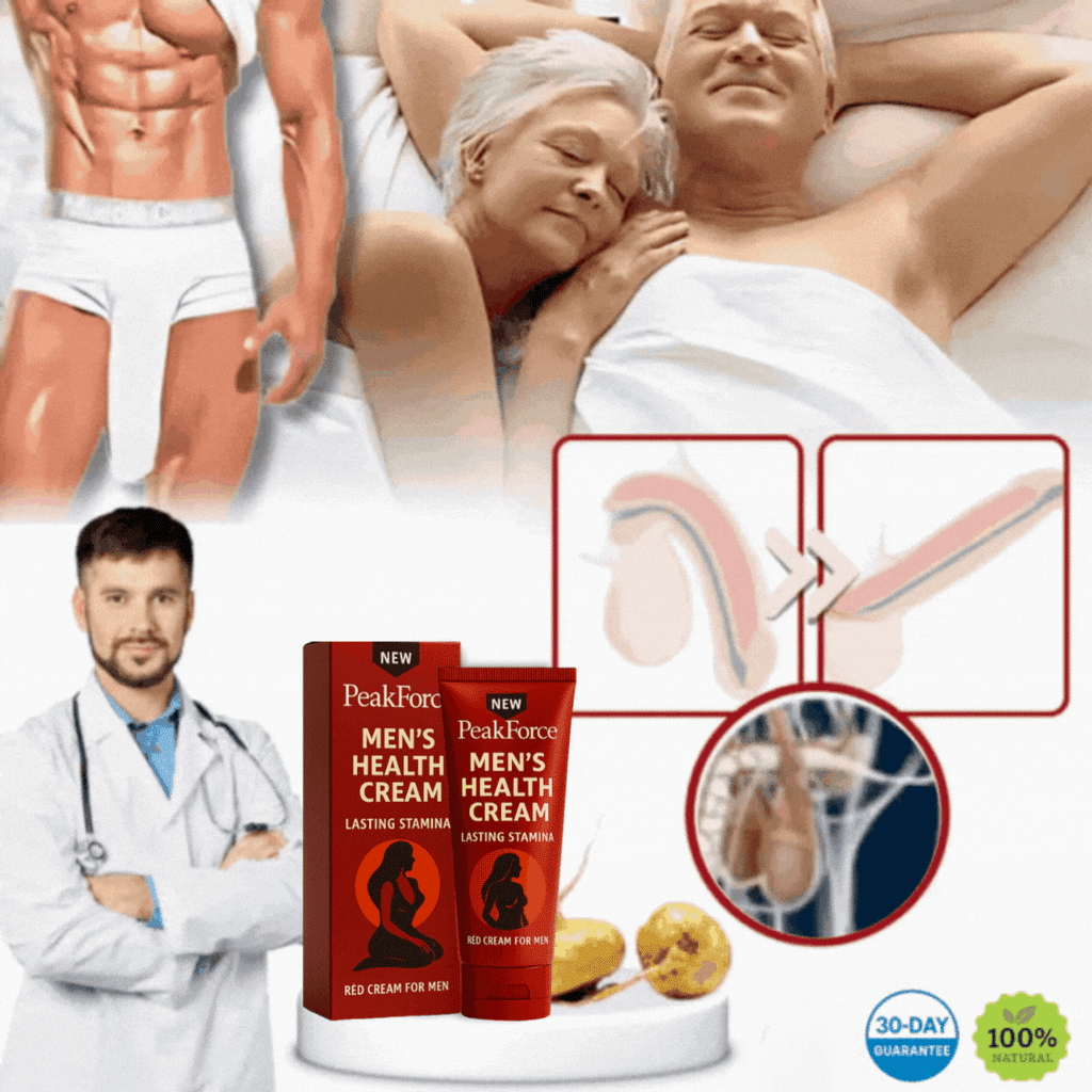 Crema Peakforce per uomo | Aumenta le dimensioni del pene fino a 4,5 cm in soli 7 giorni!