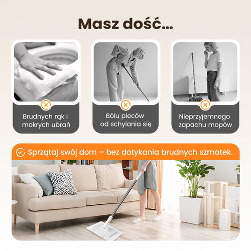 Oferta specjalna ograniczona czasowo🏠Mop z czterema ściereżkami wielokrotnego użytku