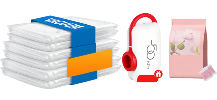 🔥 Elektryczne worki próżniowe USB - oszczędność miejsca, lekka podróż!