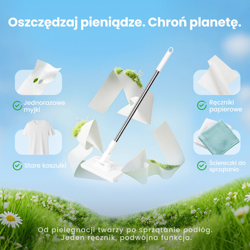 Oferta specjalna ograniczona czasowo🏠Mop z czterema ściereżkami wielokrotnego użytku