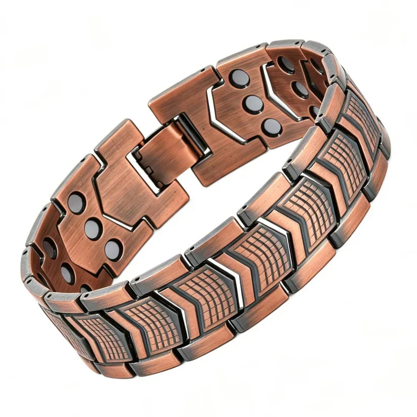 Bracciale magnetico in rame: allevia la fatica e stimola la circolazione sanguigna.