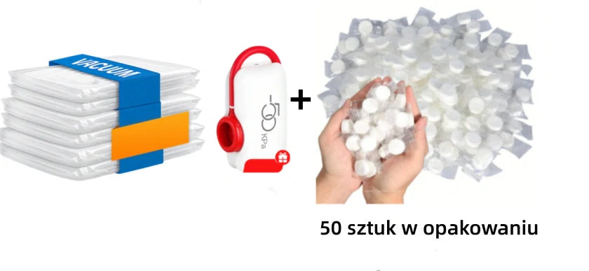 🔥 Elektryczne worki próżniowe USB - oszczędność miejsca, lekka podróż!