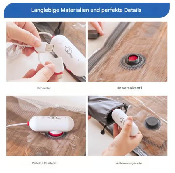 🔥 Elektryczne worki próżniowe USB - oszczędność miejsca, lekka podróż!