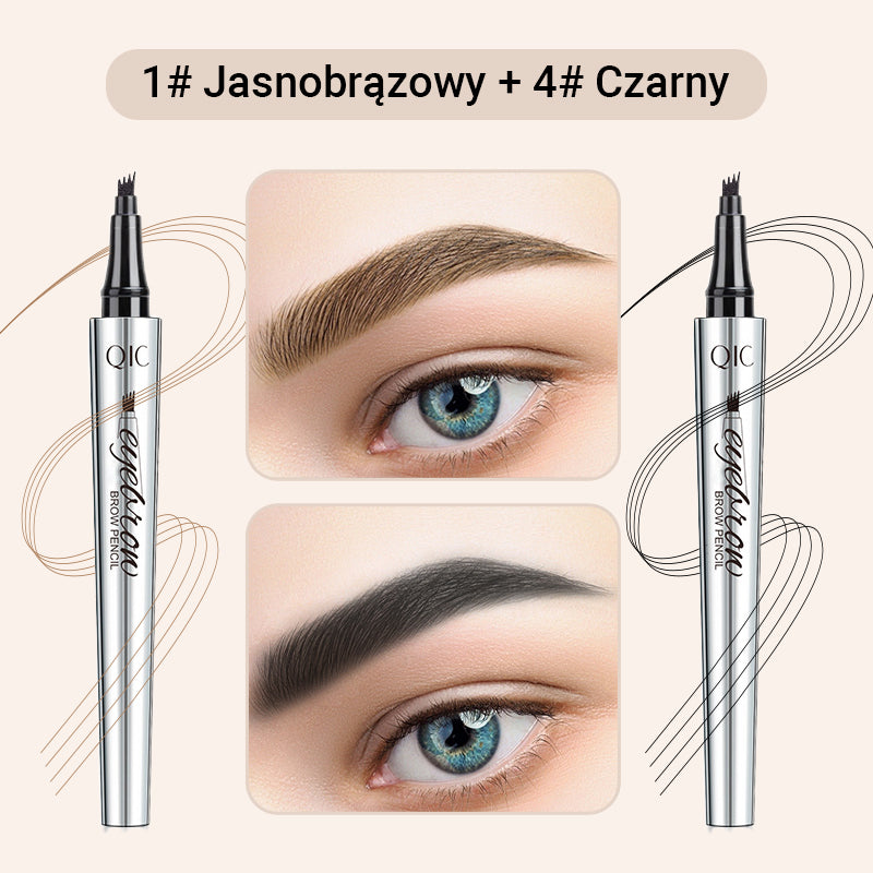🔥Kup 1 i otrzymaj 1 gratis🎁Wysokiej jakości wodoodporna kredka do brwi 4 Fork