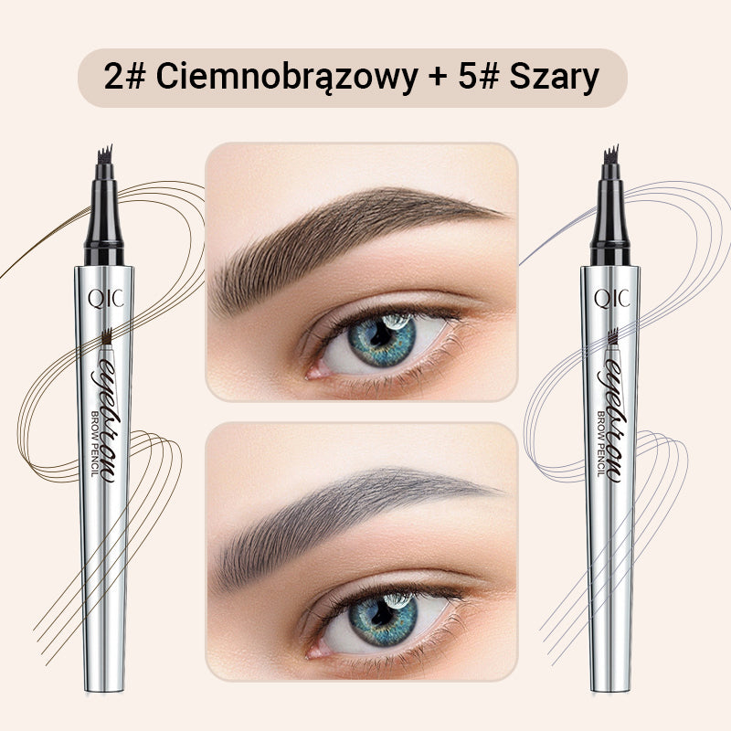 🔥Kup 1 i otrzymaj 1 gratis🎁Wysokiej jakości wodoodporna kredka do brwi 4 Fork