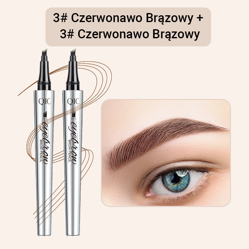 🔥Kup 1 i otrzymaj 1 gratis🎁Wysokiej jakości wodoodporna kredka do brwi 4 Fork