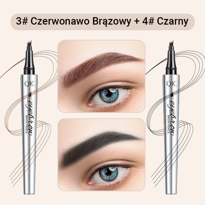 🔥Kup 1 i otrzymaj 1 gratis🎁Wysokiej jakości wodoodporna kredka do brwi 4 Fork