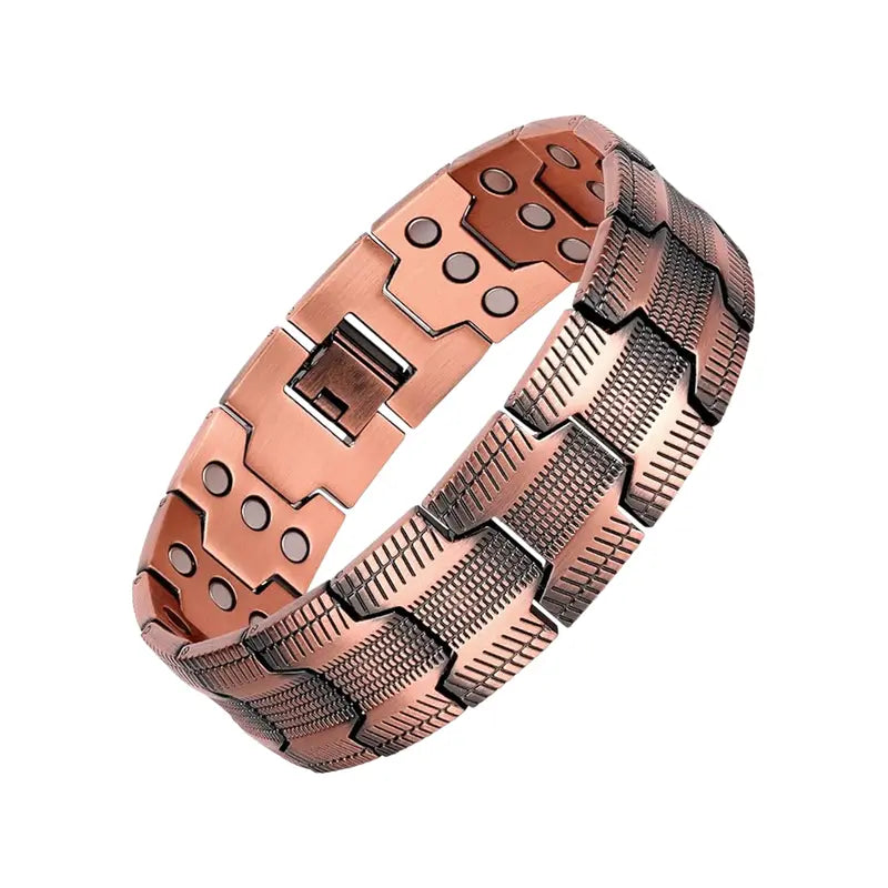 Bracciale magnetico in rame: allevia la fatica e stimola la circolazione sanguigna.