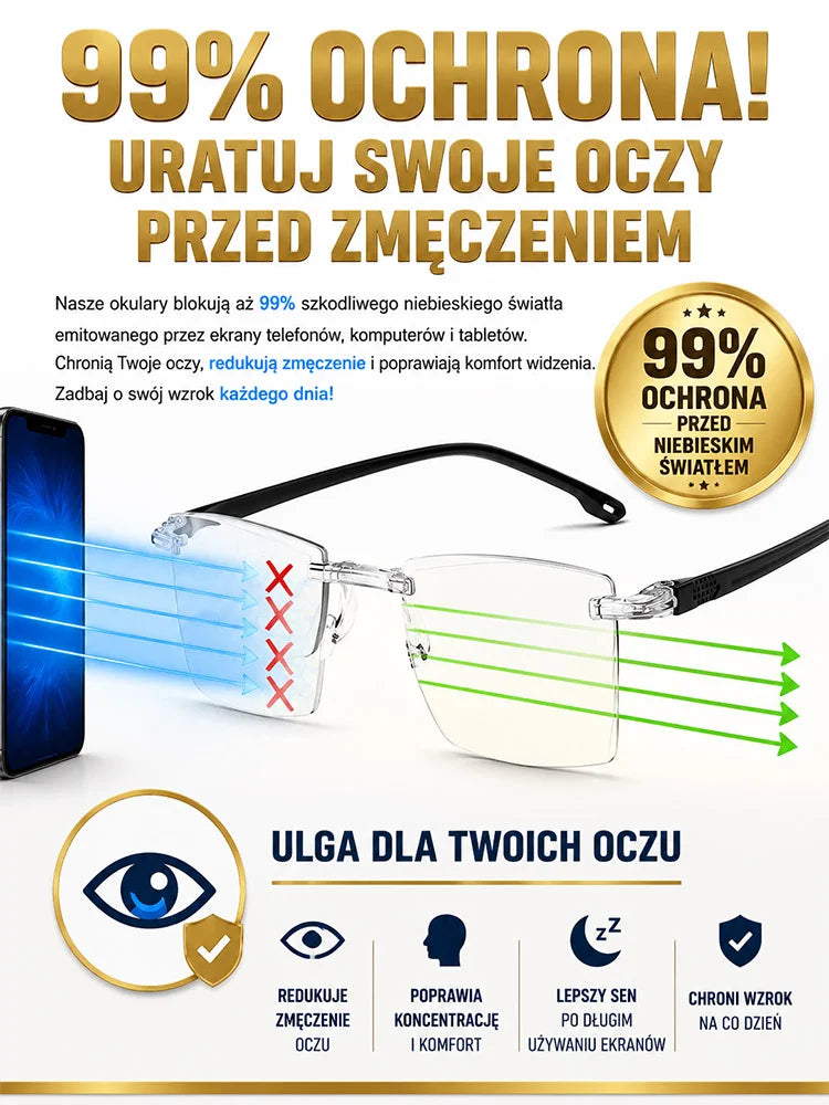 👓📖 Wielofunkcyjne fotochromowe okulary do czytania z ochroną przed światłem niebieskim